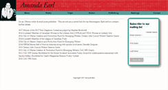 Desktop Screenshot of amandaearl.com