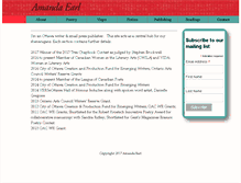 Tablet Screenshot of amandaearl.com